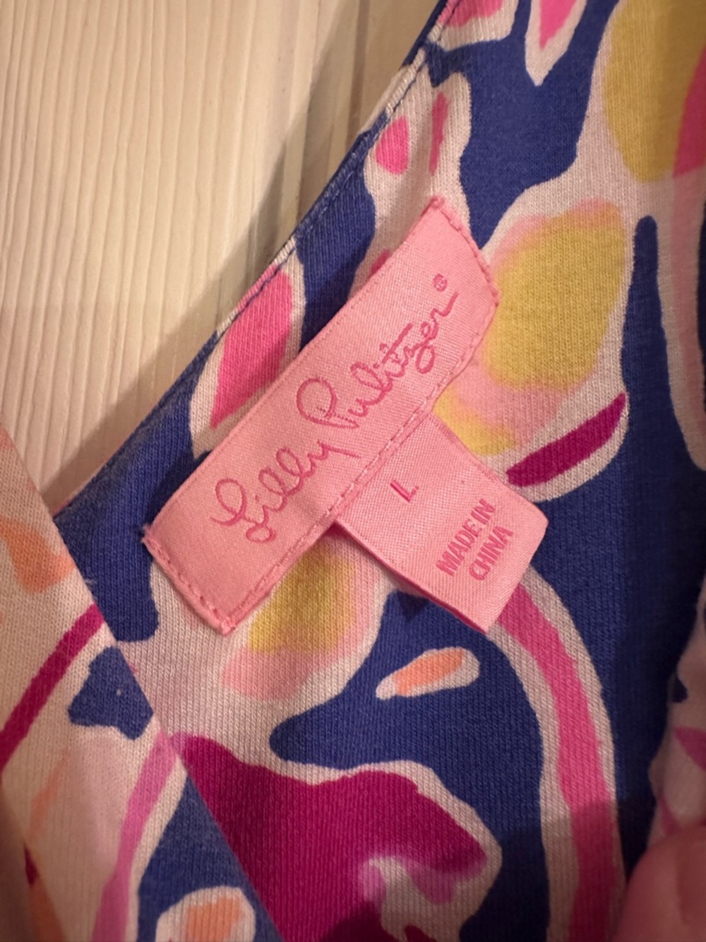 Women’s Lilly Pulitzer Large Floral V-Neck Maxi Dress - Picture 5 of 5